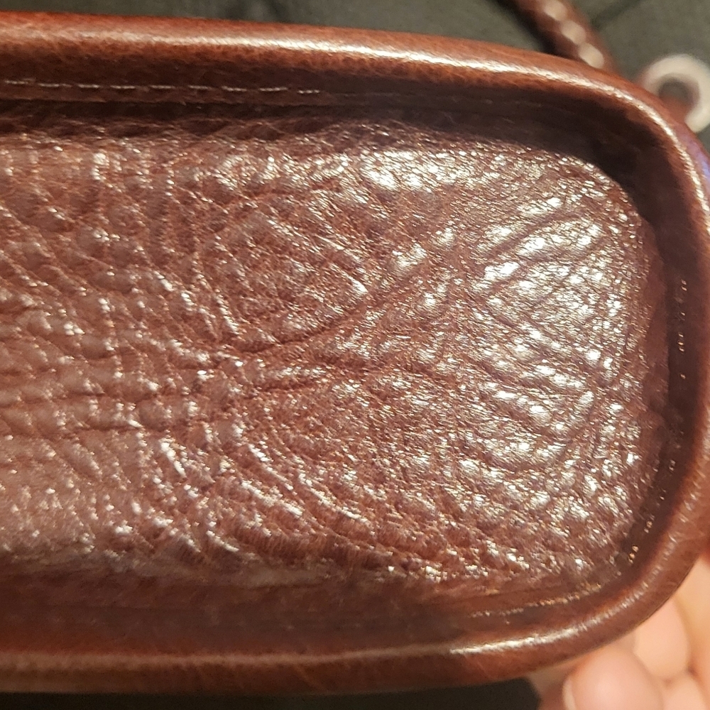 Brighton Brown Heart Pattern Women's Bag Purse Braided Strap - Picture 6 of 15